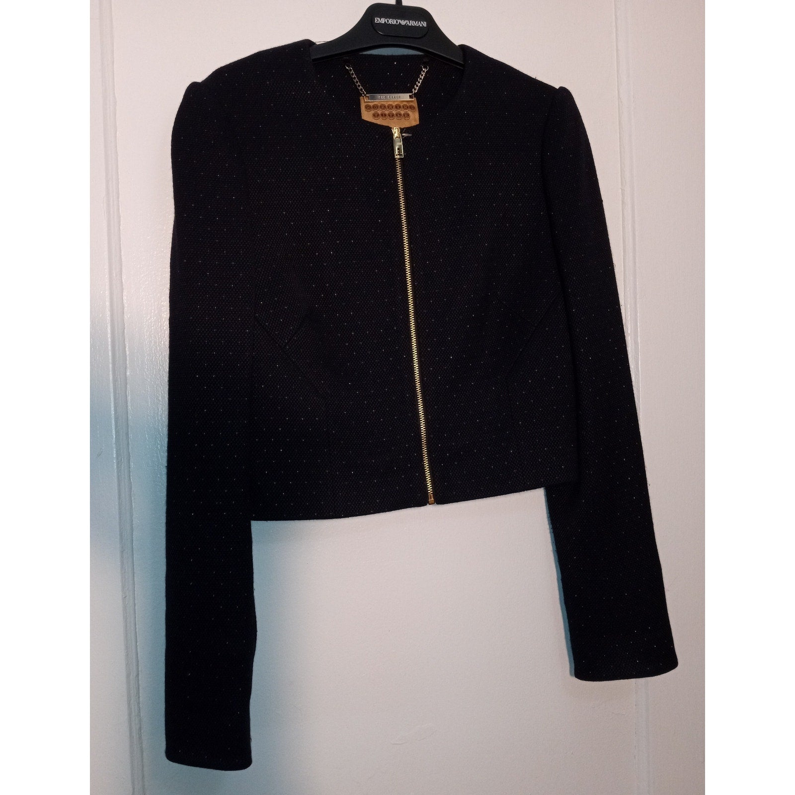 Ted Baker Working Title Navy Blue jacket Sz 0