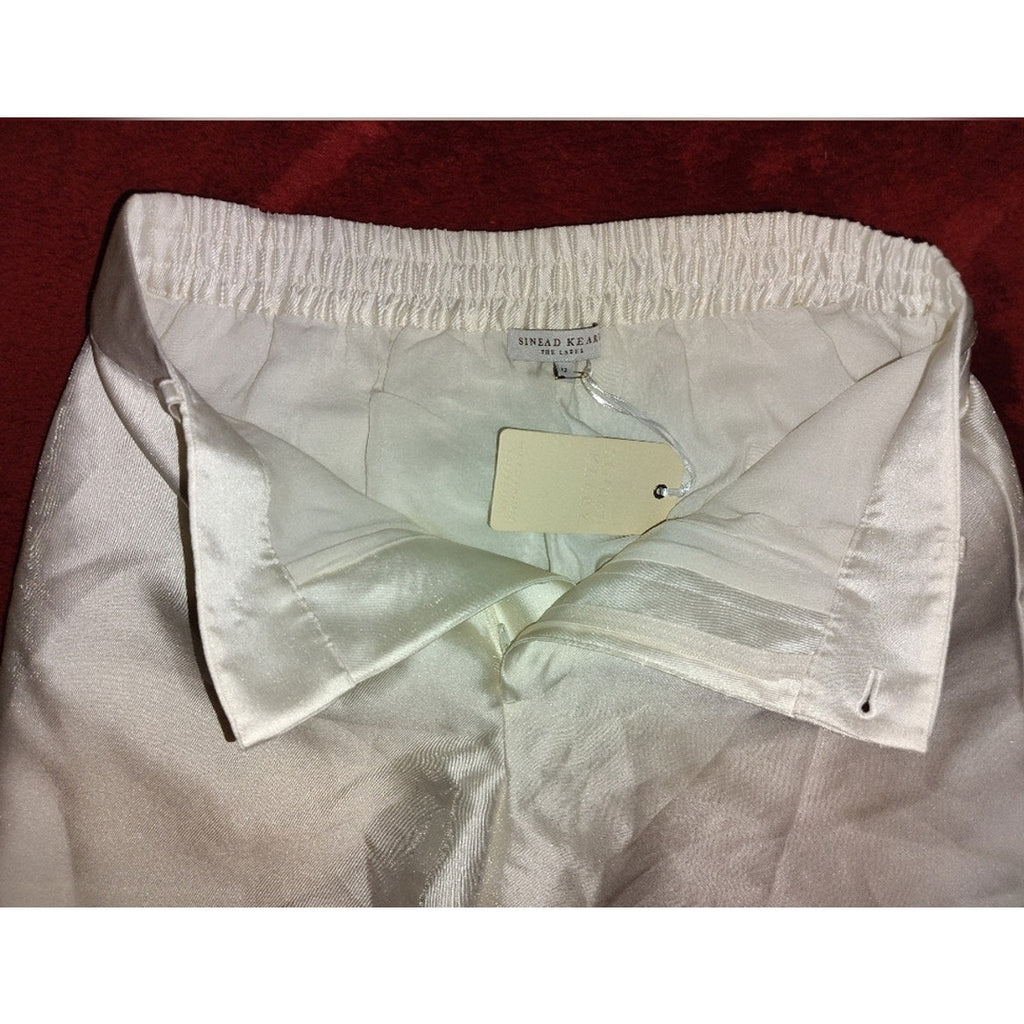 Sinead Keary The Chloe Classic Cream Women's Shorts Sz 12