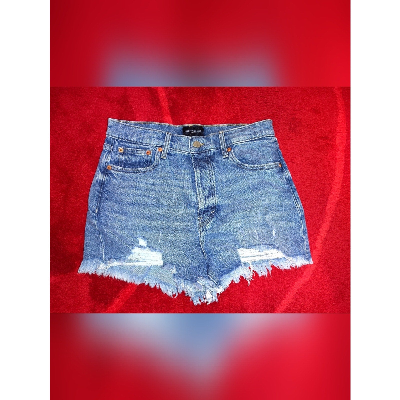 Lucky Brand NWOT Women's  Distressed Jean Shorts Sz 29