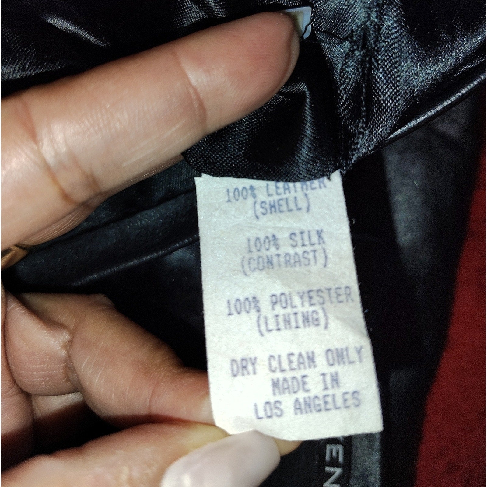 Classic Black Leather Mini Skirt Sz 6