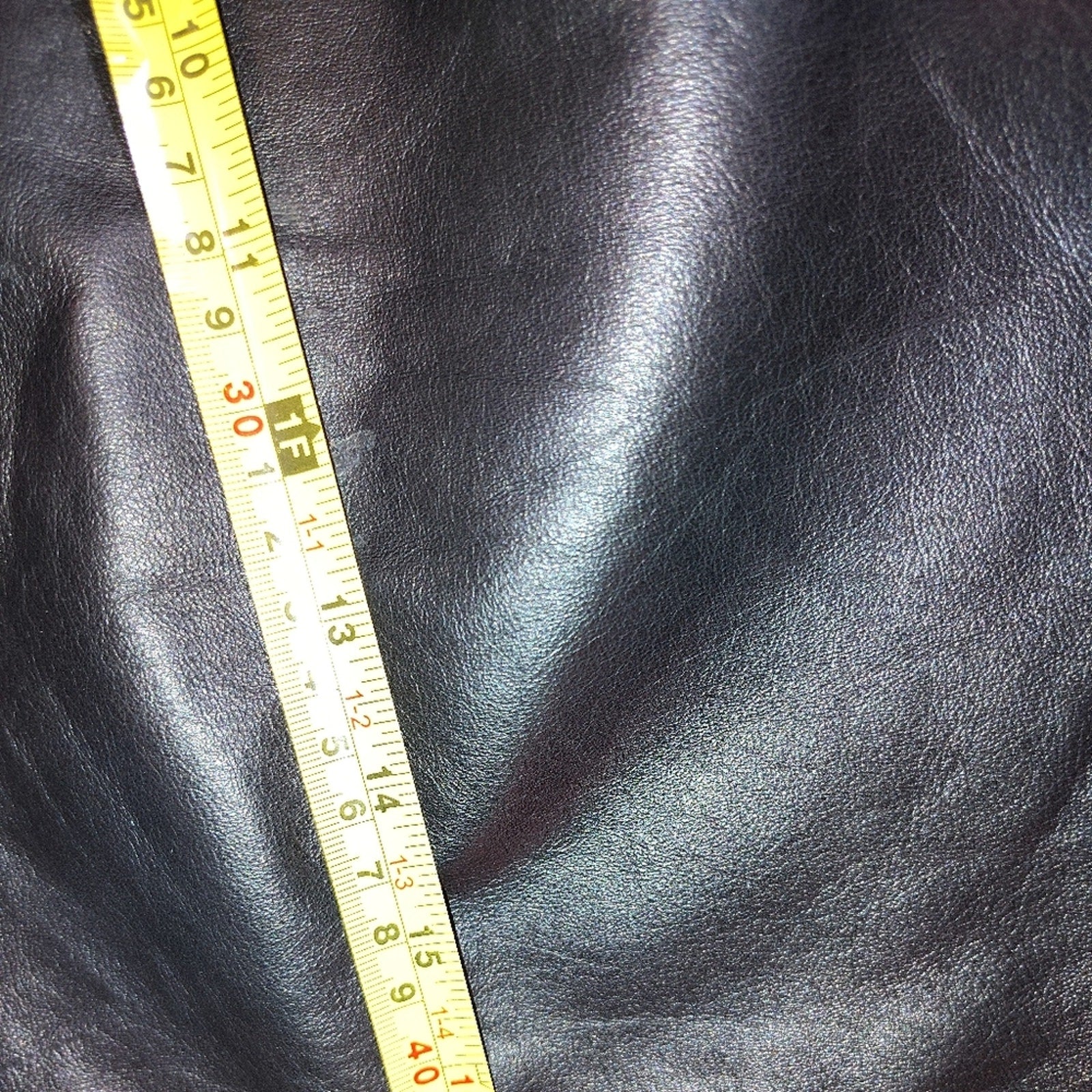 Classic Black Leather Mini Skirt Sz 6