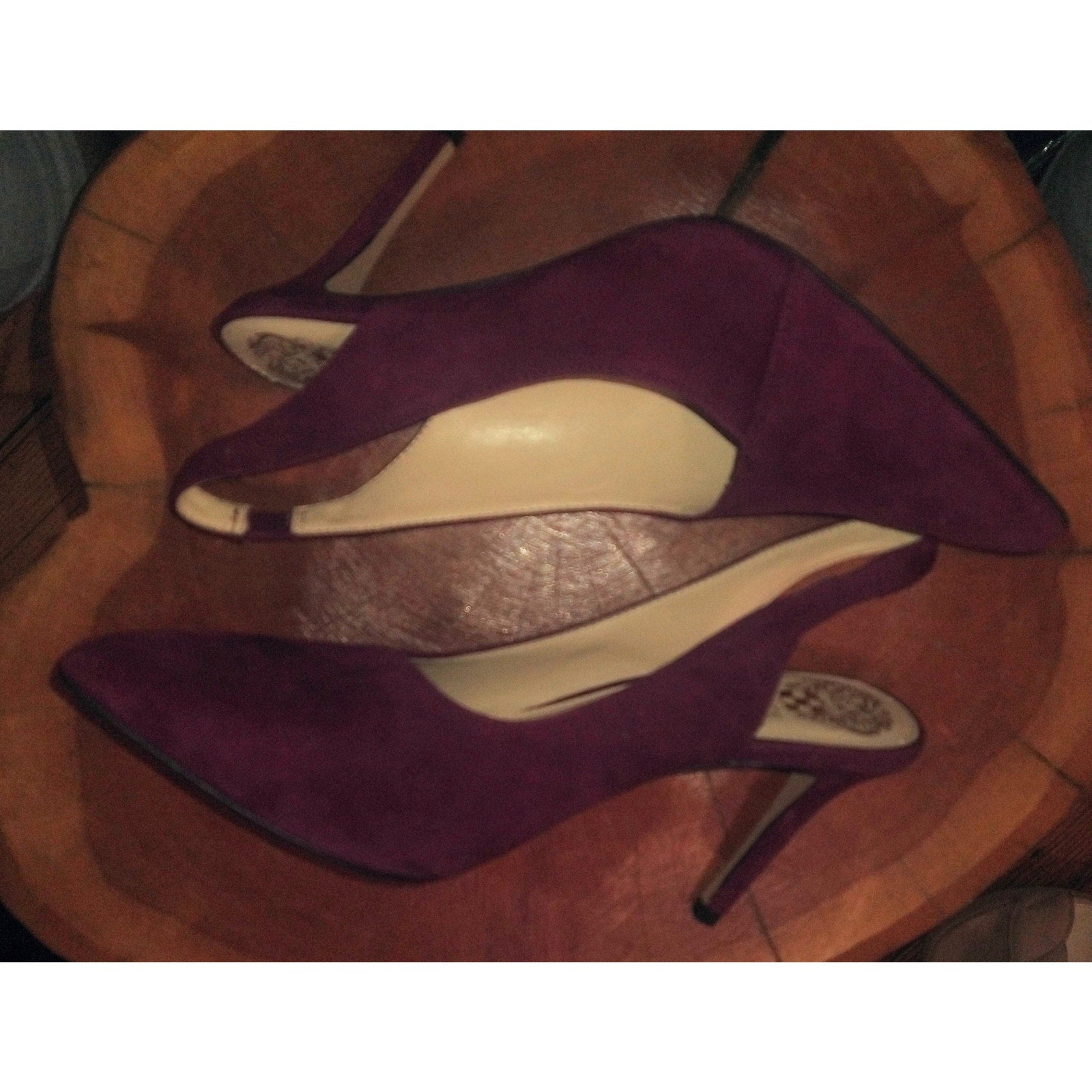 New Vince Camuto Alleema suede slingbacks Sz 7.5