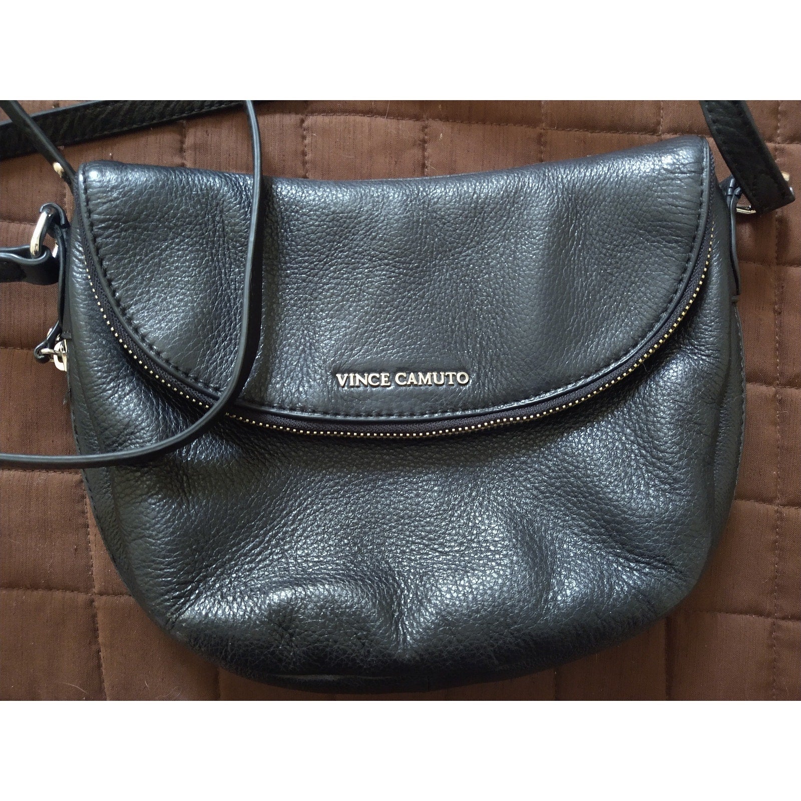Vince Camuto Multi Compartment Soft leather crossbody