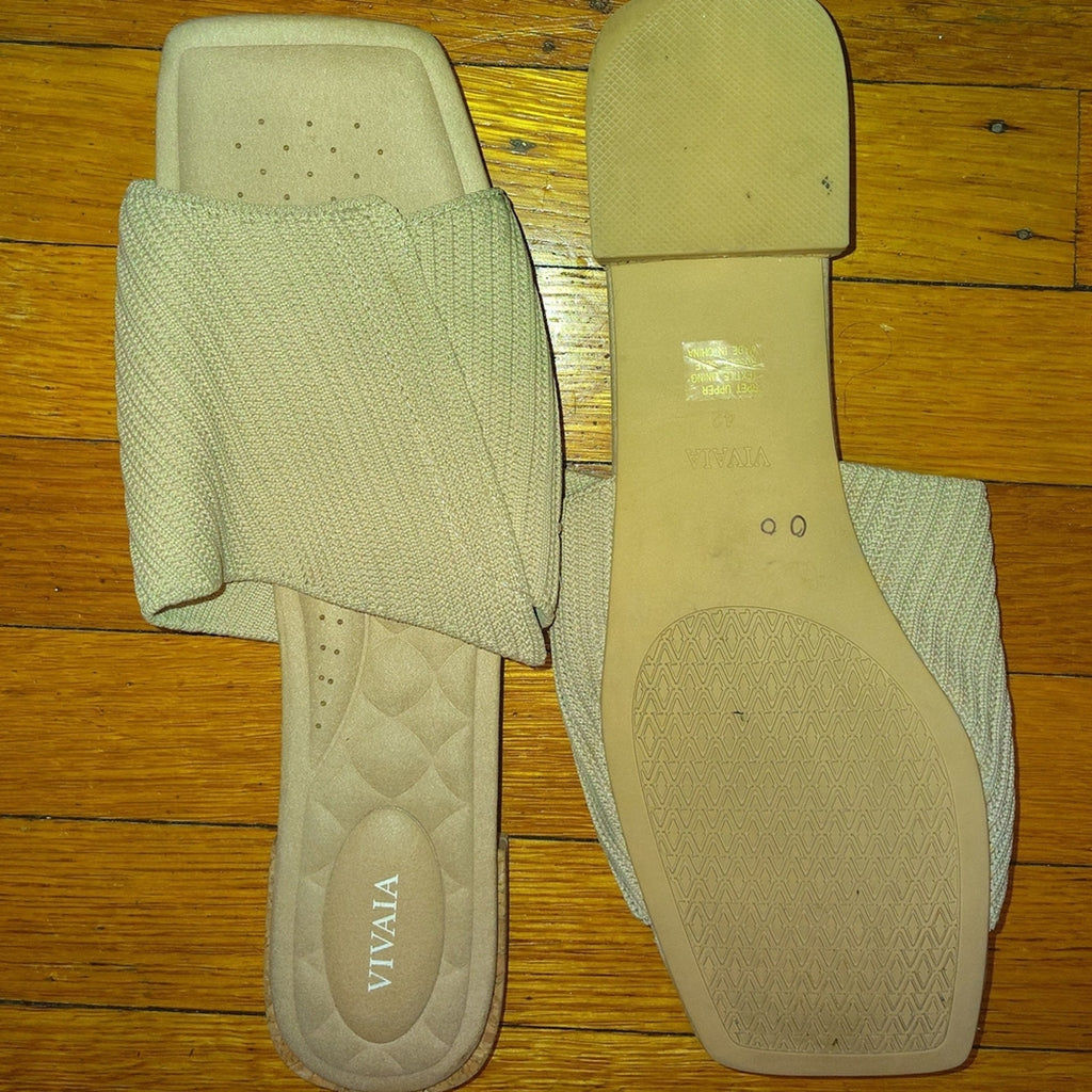 VIVAIA Women's Cream Sandals SZ 42
