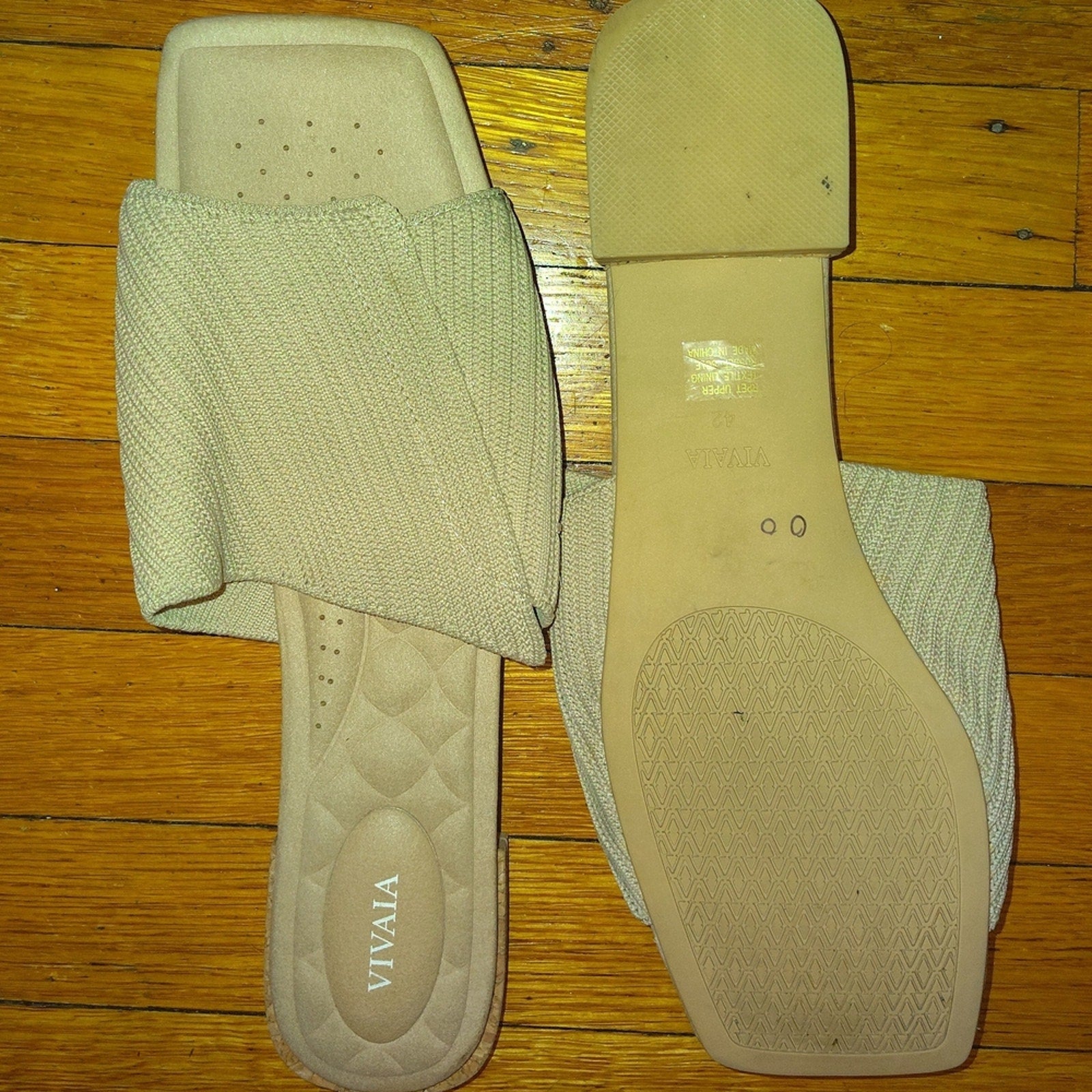 VIVAIA Women's Cream Sandals SZ 42