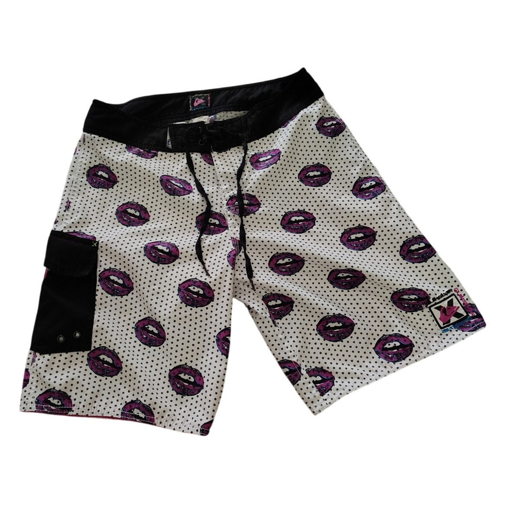 Vintage Quicksilver Lips Board shorts Sz 31