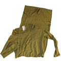 DKNY PUR cowl neck Midi Green Dress SZ M
