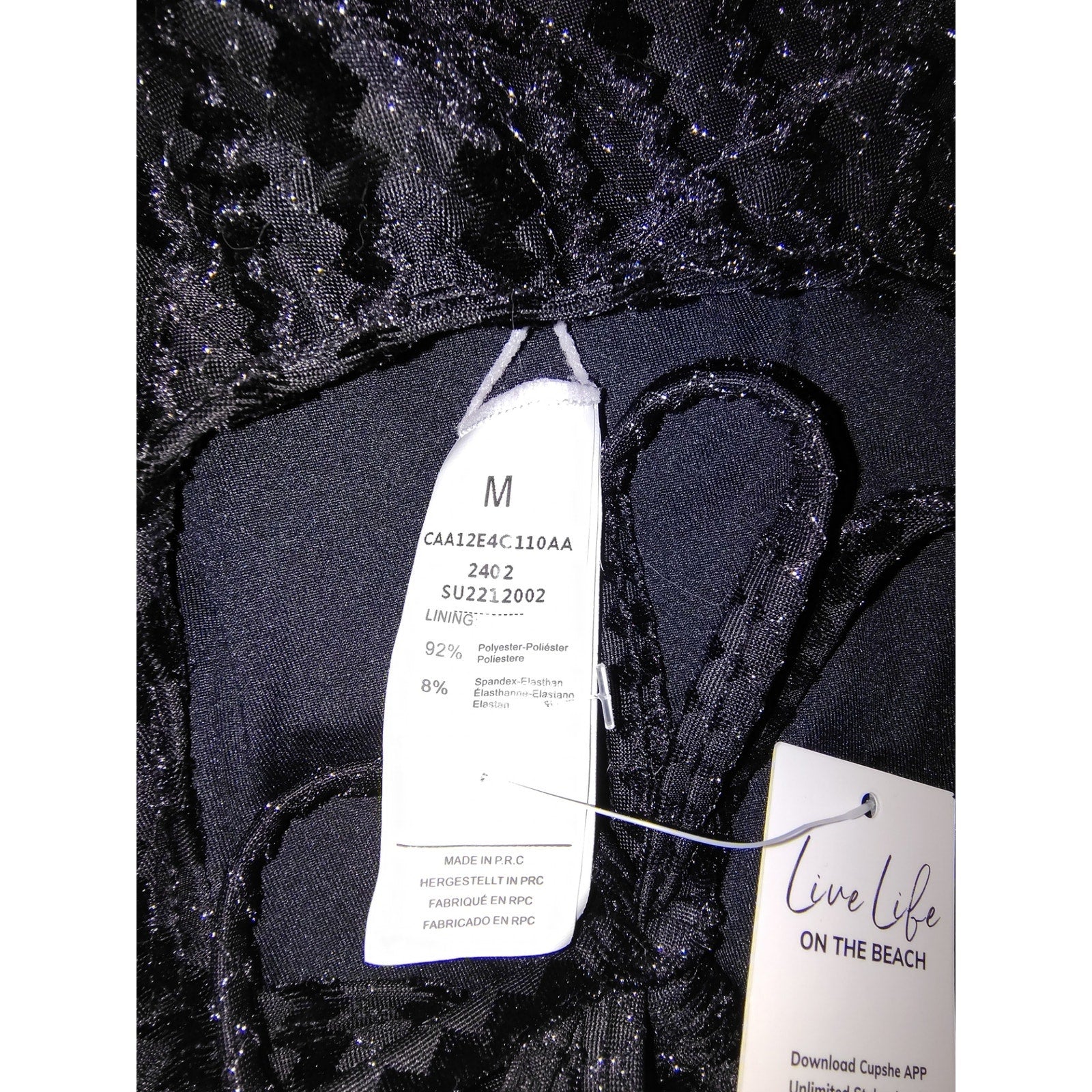 Cupshe Velour One Piece NWT Sz M