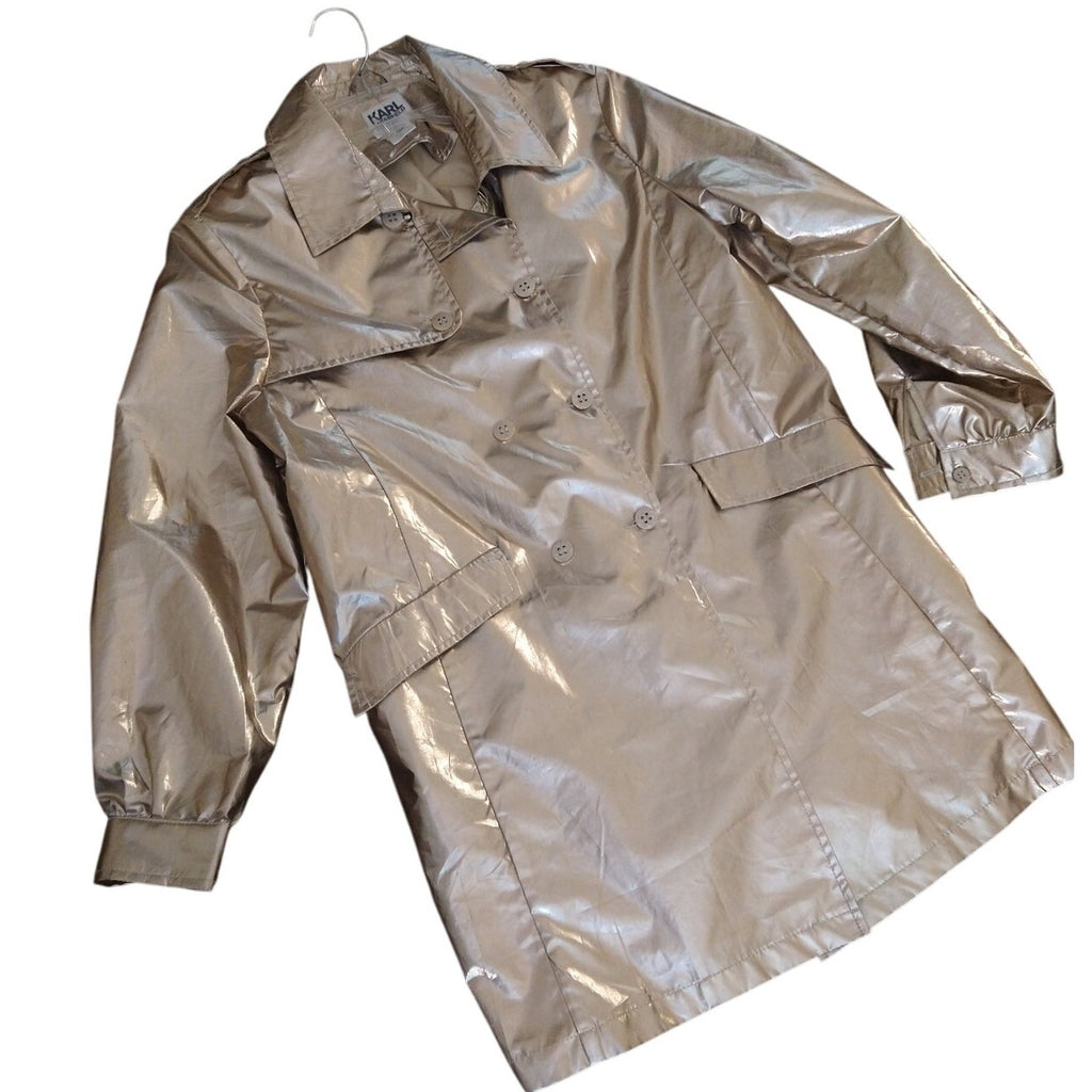 Lagerfeld Kids NWOT Sz 12 Metallic Button Up Jacket