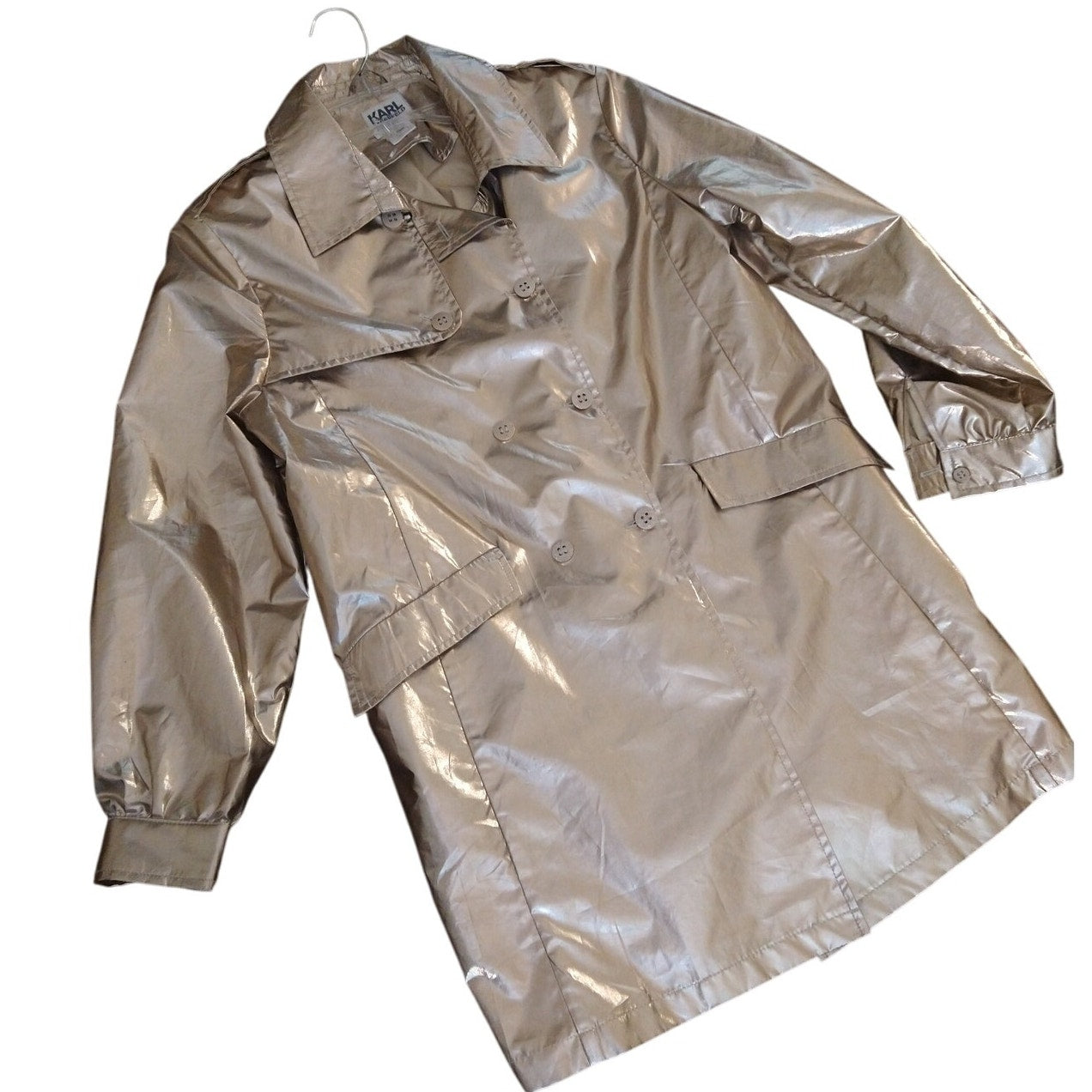 Lagerfeld Kids NWOT Sz 12 Metallic Button Up Jacket