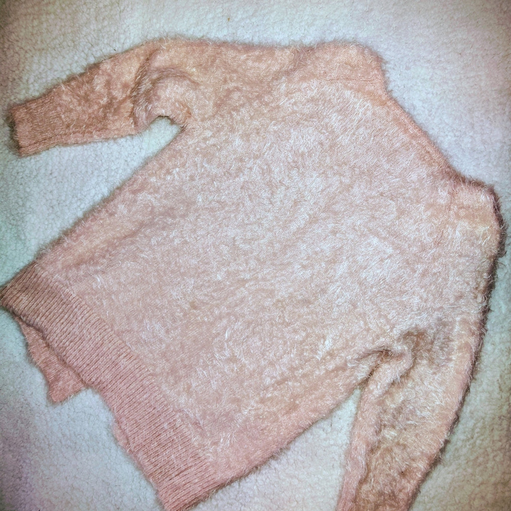 Zara Fuzzy Pink Women's Cardigan Sz 10