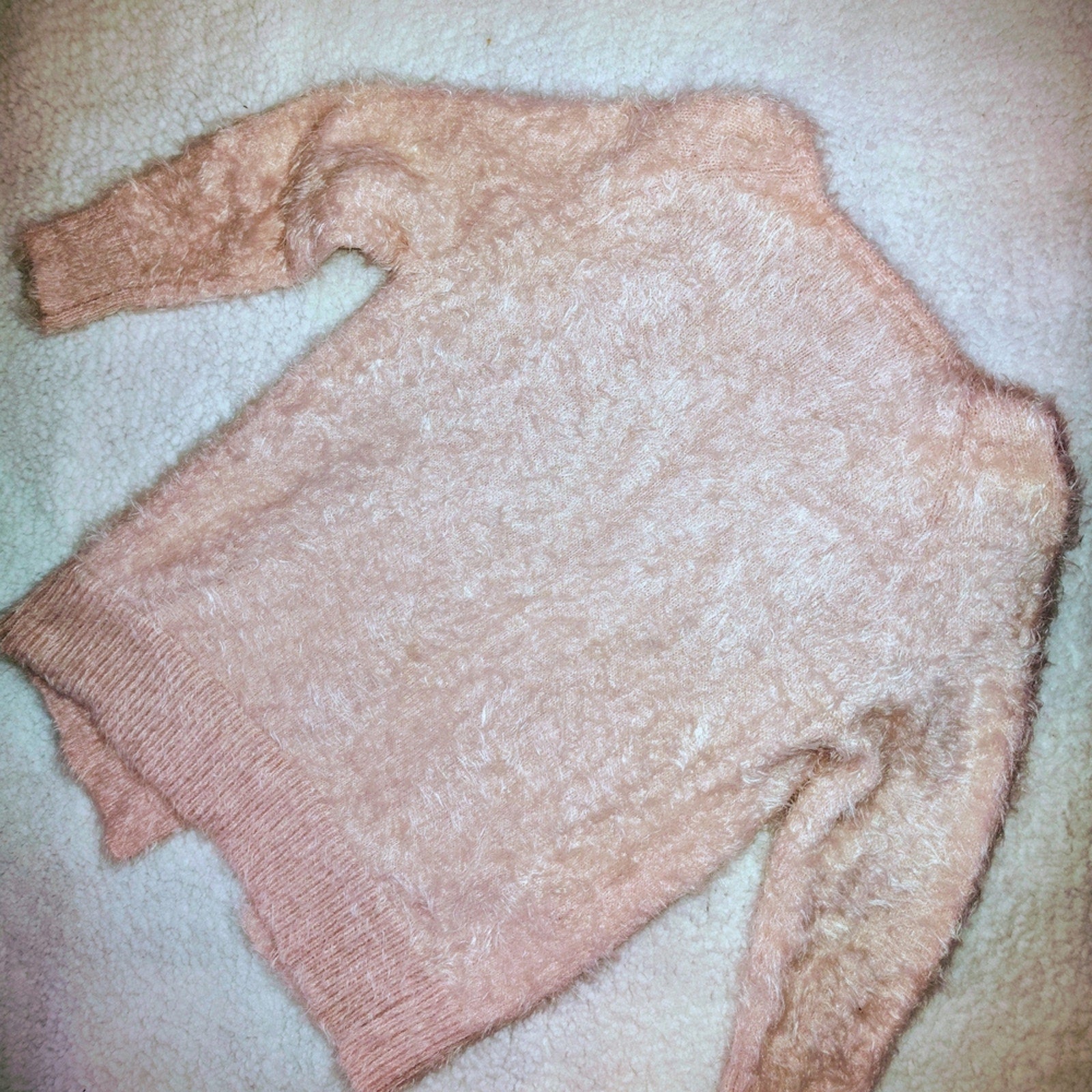Zara Fuzzy Pink Women's Cardigan Sz 10