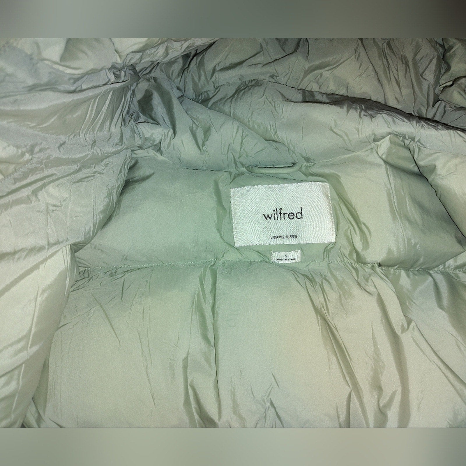 Wilfred Laramie Goose down Hooded Puffer  In mint Sz S