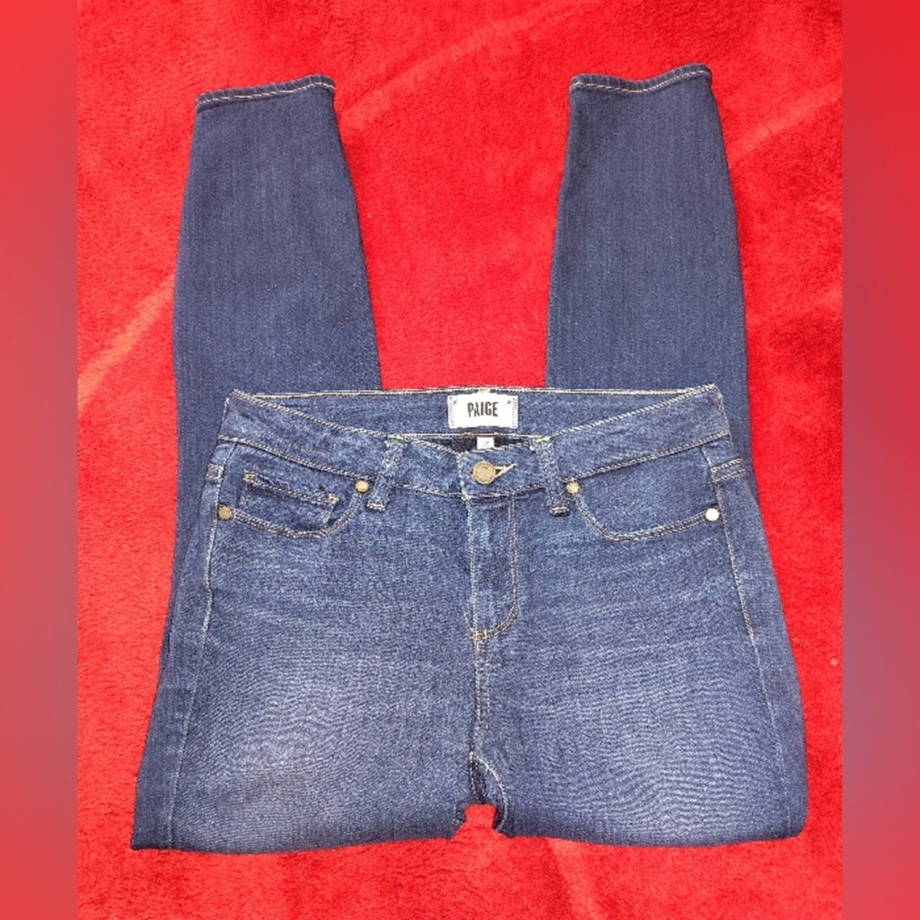 PAIGE Women's Dark Blue Skinny Jeans Sz 29