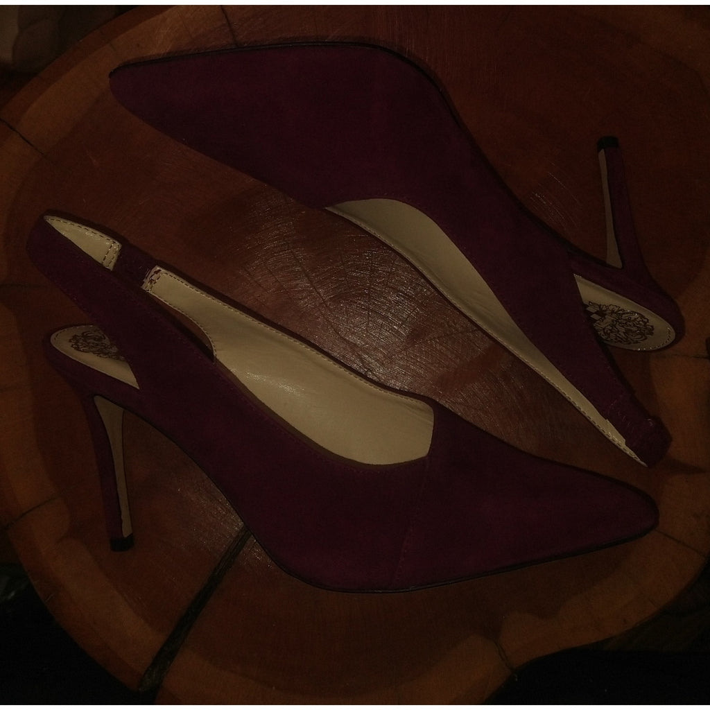 New Vince Camuto Alleema suede slingbacks Sz 7.5
