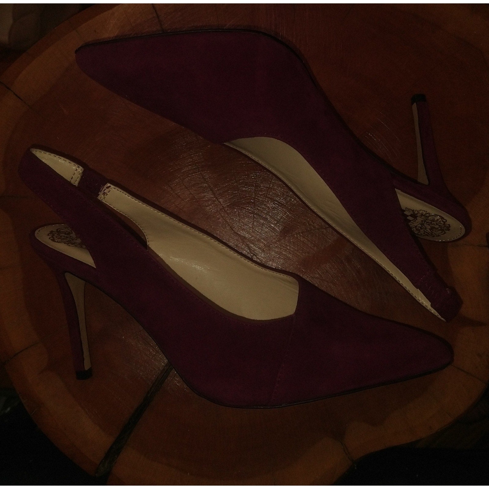 New Vince Camuto Alleema suede slingbacks Sz 7.5