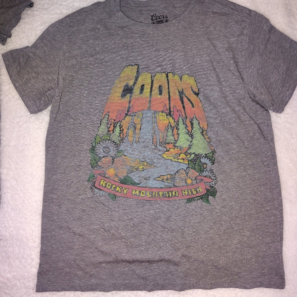 Lucky Brand Heather Gray T-Shirt Sz S