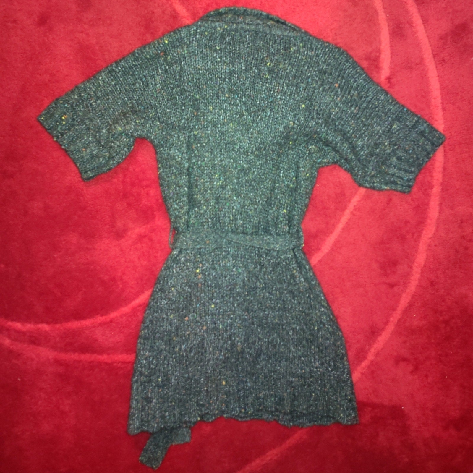 Express Gray Knit Long Cardigan Sz L