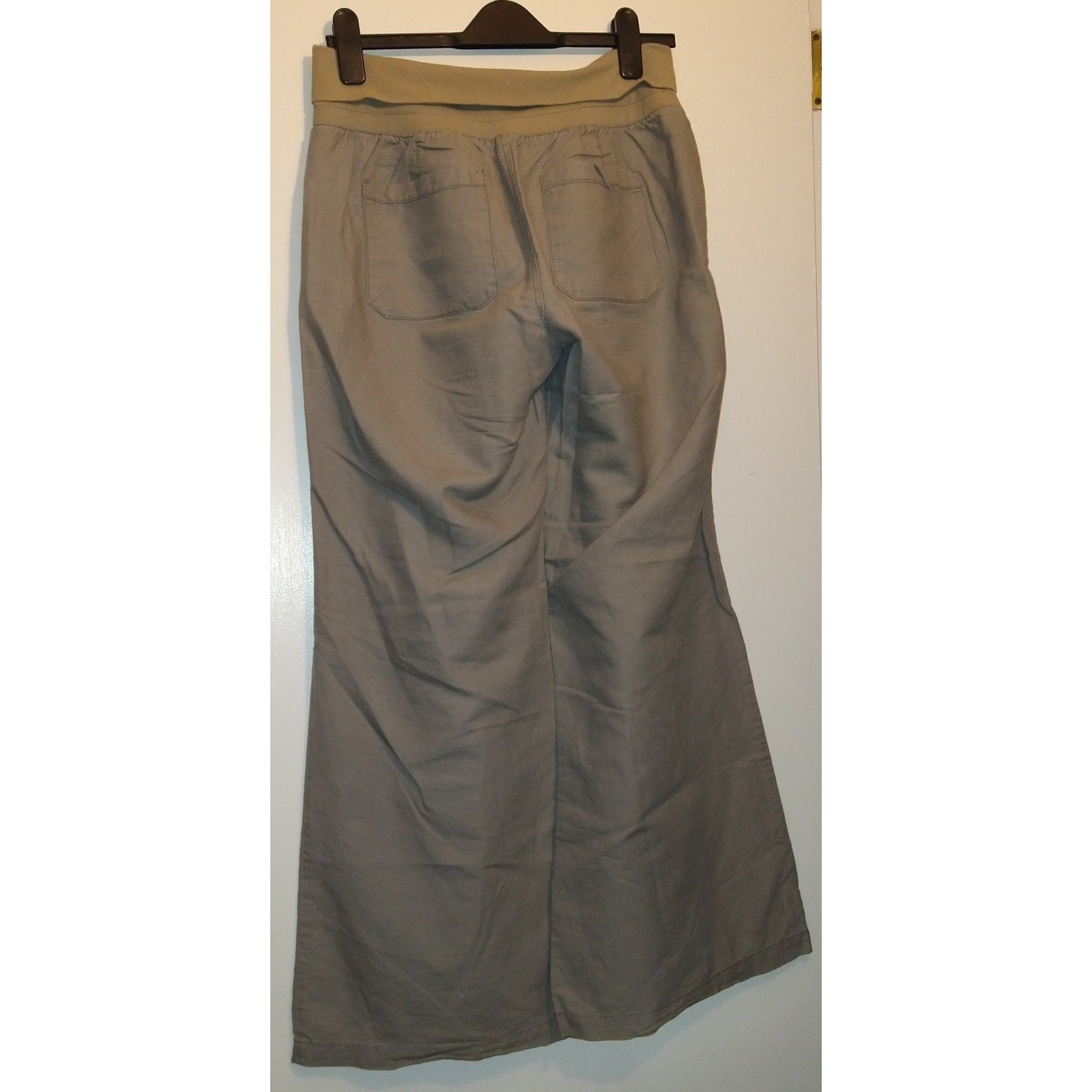 Rollover waist Linen pants NWOT sz M