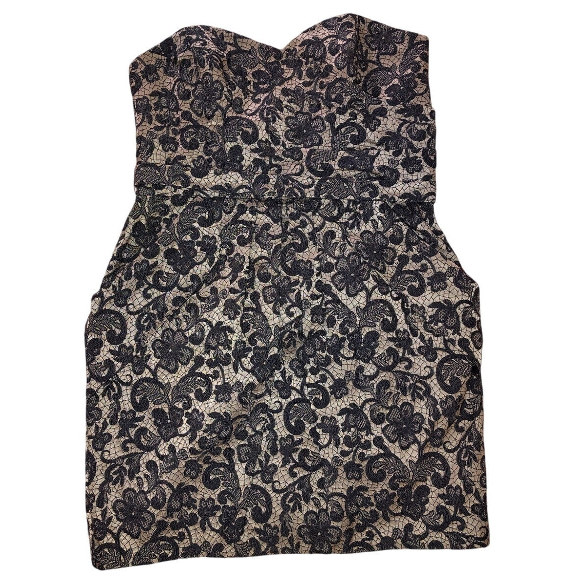ABS NWOT Strapless Bustier Lace Cocktail Dress w/ Pockets Sz 14