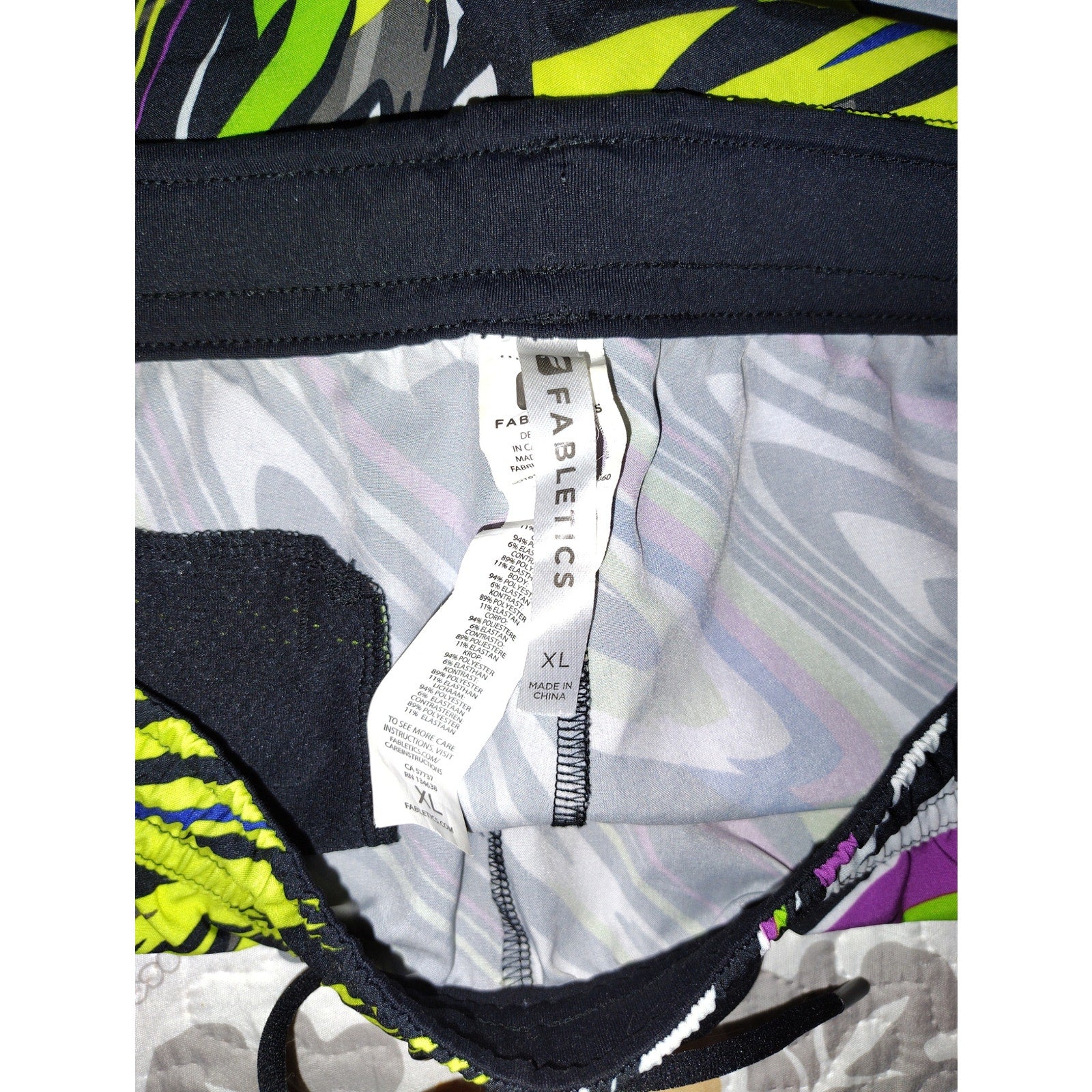 Fabletics Bra & Short set EUC size XL