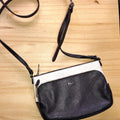 Lauren Ralph Lauren Black and Cream Crossbody Bag