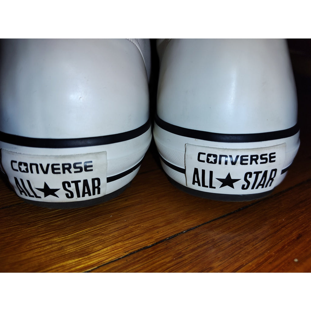 Converse Leather lined High tops w/zipper Sz 7