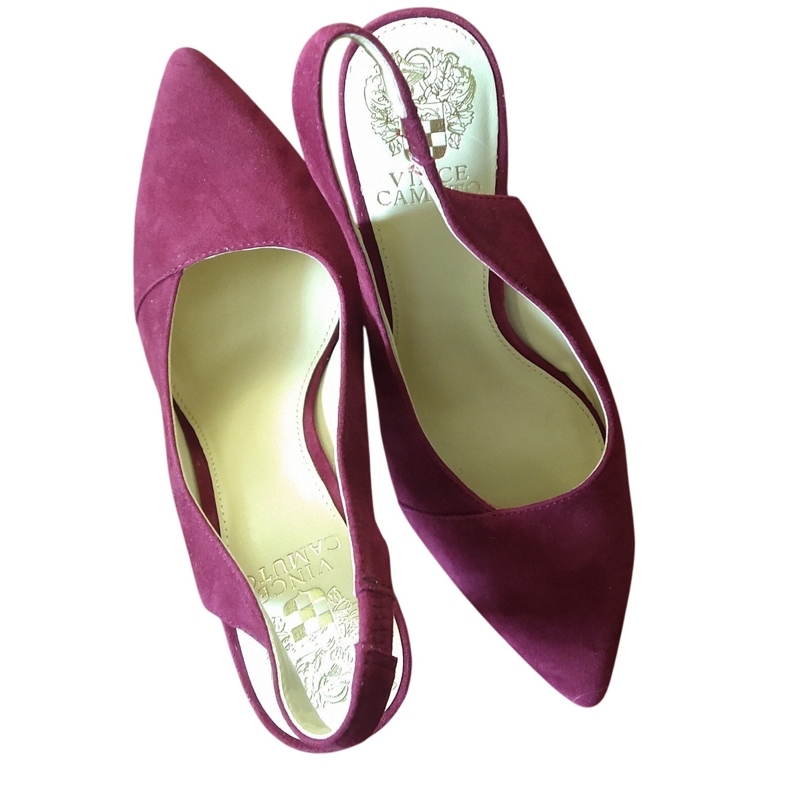 New Vince Camuto Alleema suede slingbacks Sz 7.5