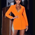 Miss Circle Crystal Fringe Freya Blazer Dress NWT Sz S