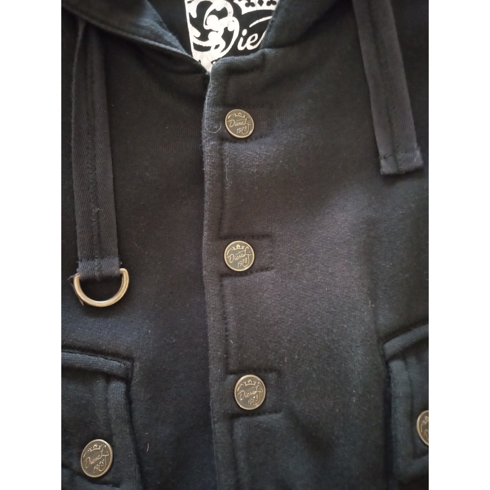 Vintage Diesel Cotton Heavy Hoodie NWOT Sz XL