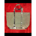 Vanessa Bruno New Leather & Sequin-Trim Tote Bag - Taupe