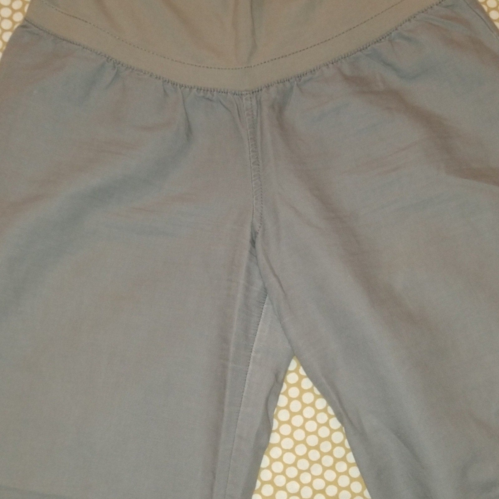 Rollover waist Linen pants NWOT sz M