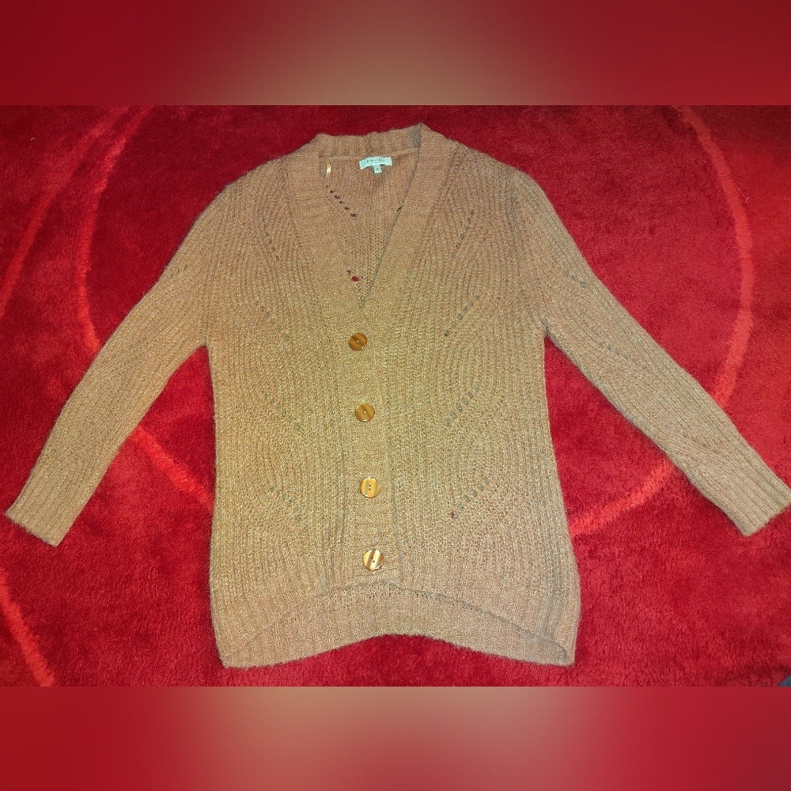Bartolini Cozy Alpaca Knit Cardigan Sz S