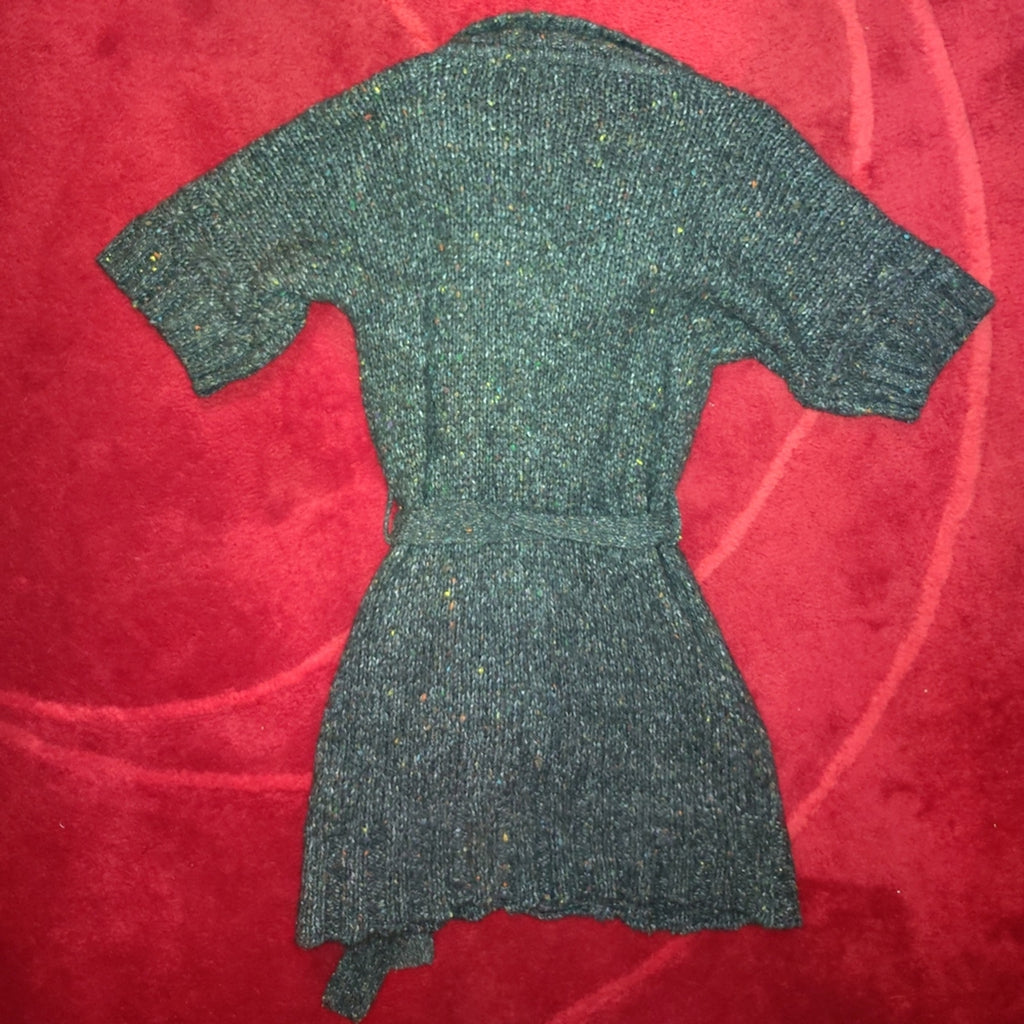 Express Gray Knit Long Cardigan Sz L