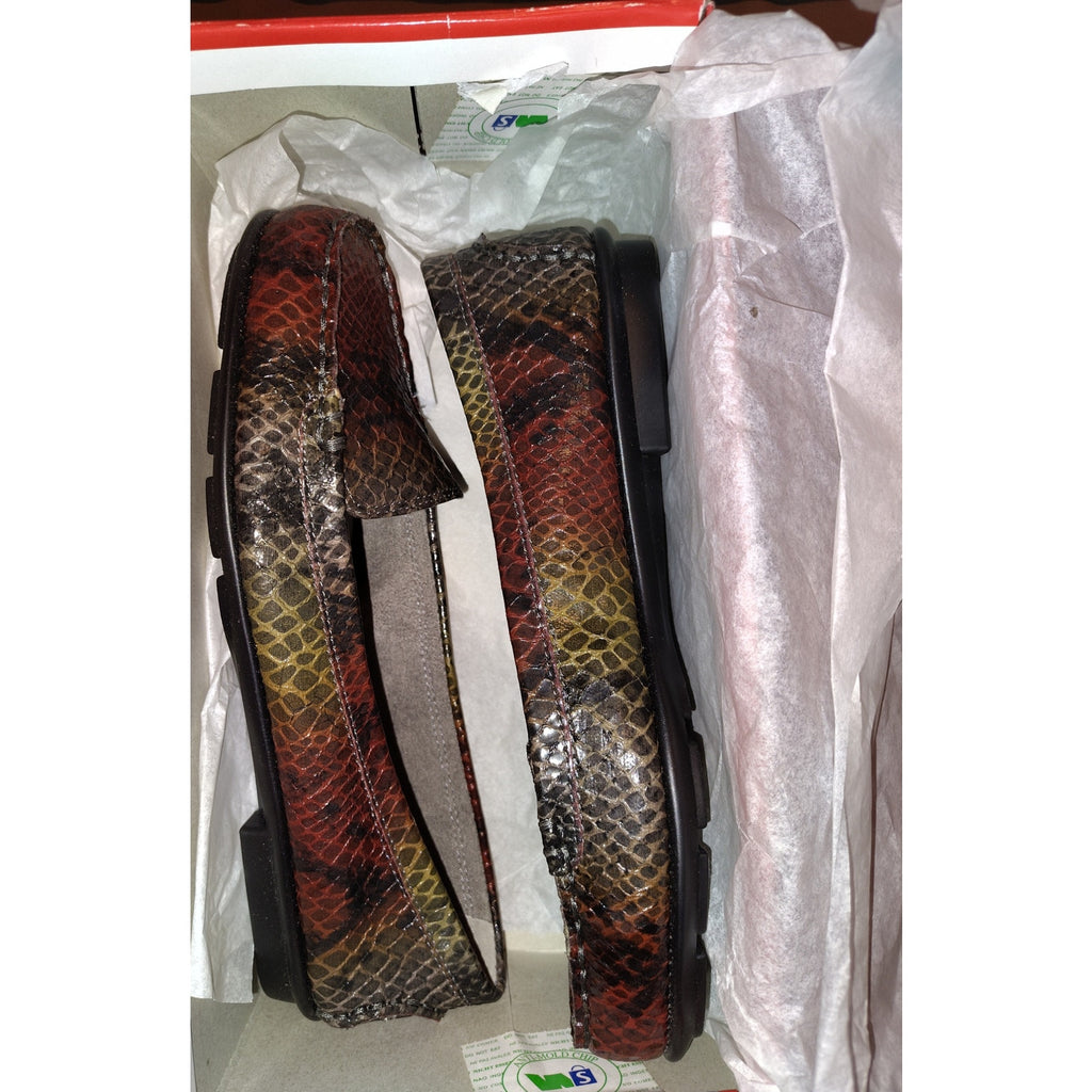 Aerosoles Nu Day Faux Croc Multi Color Loafers NIB SZ 8W