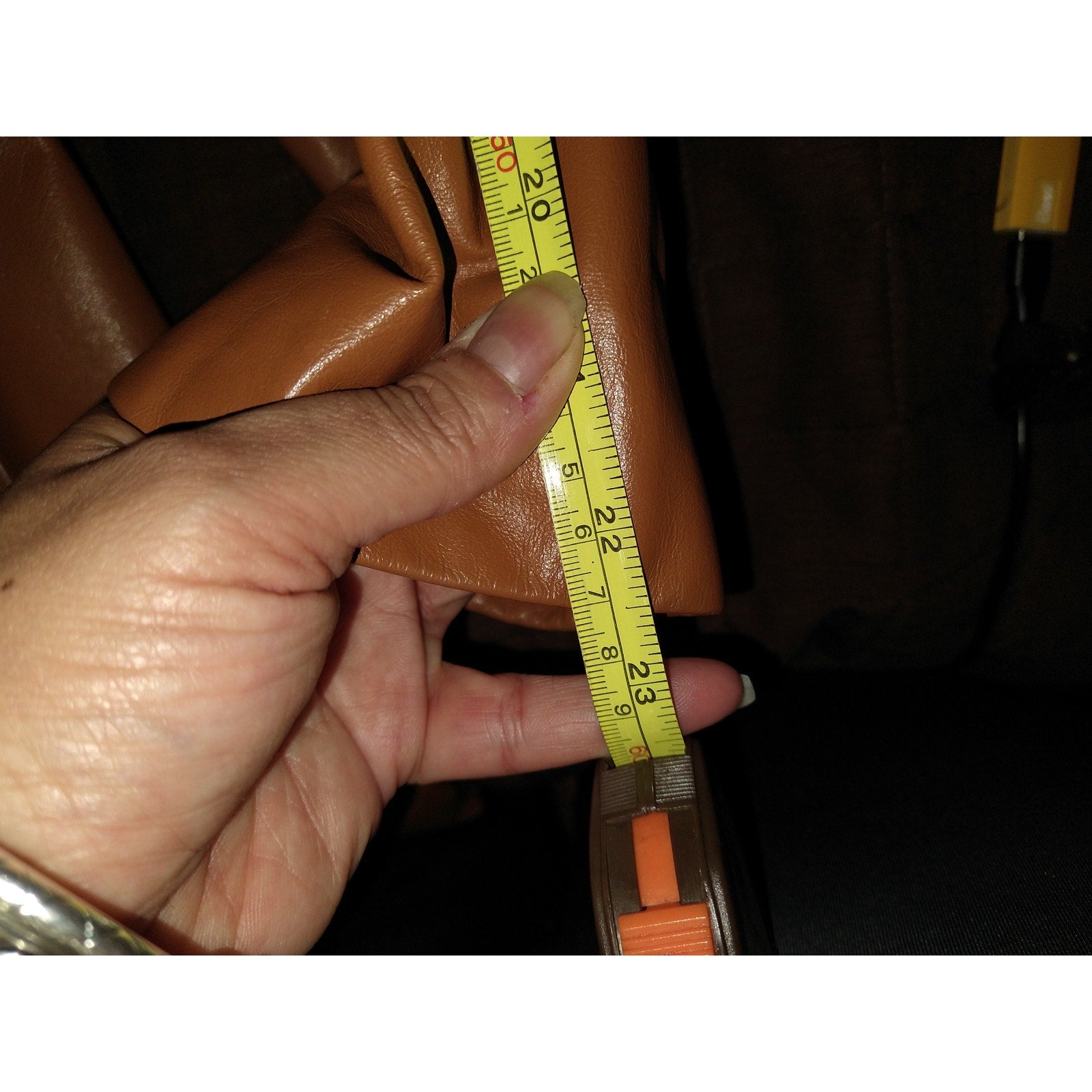 1970's Tan Camel leather Jacket w/ lining