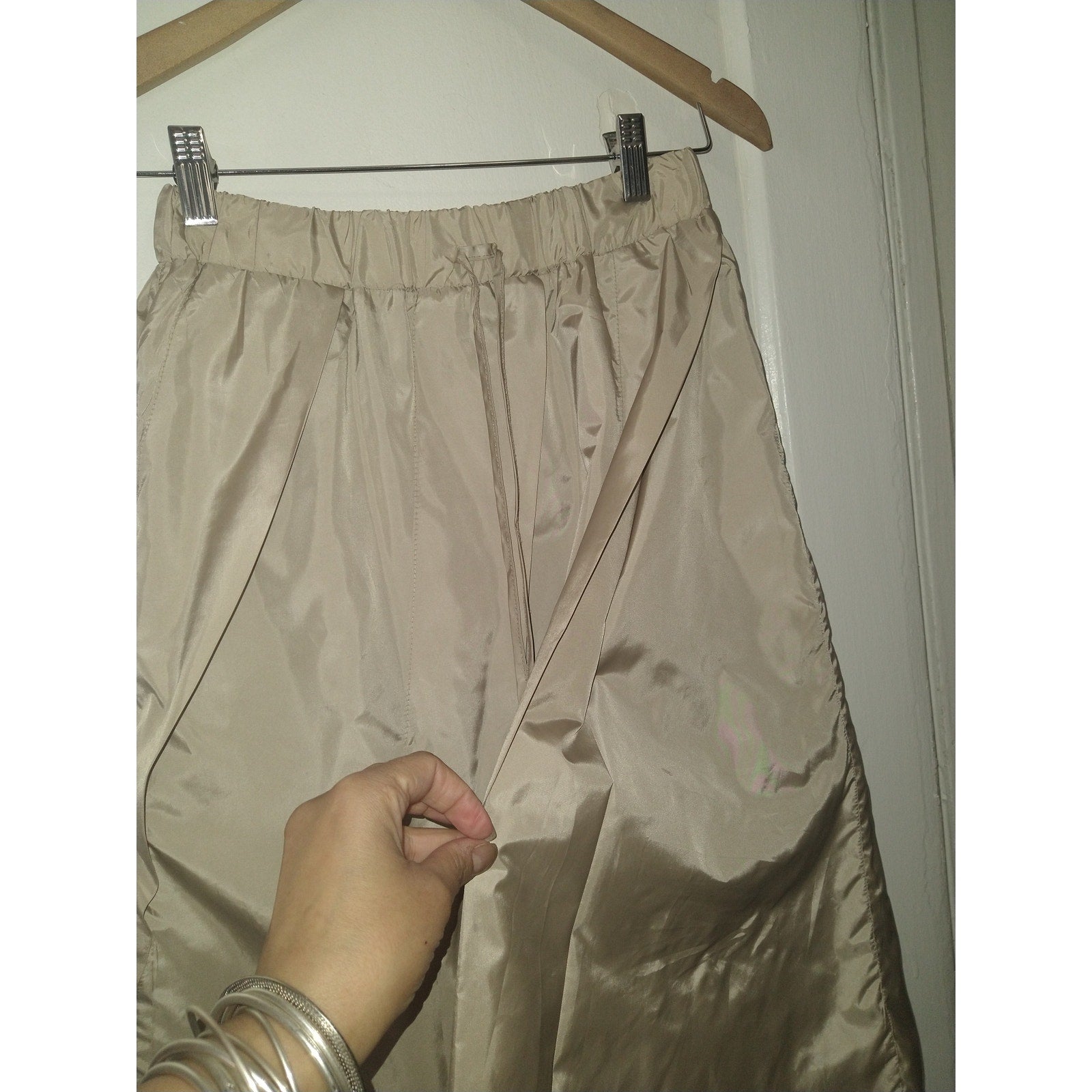 Belissa NWT Sz S Parachute skirt w/ pleating deatils