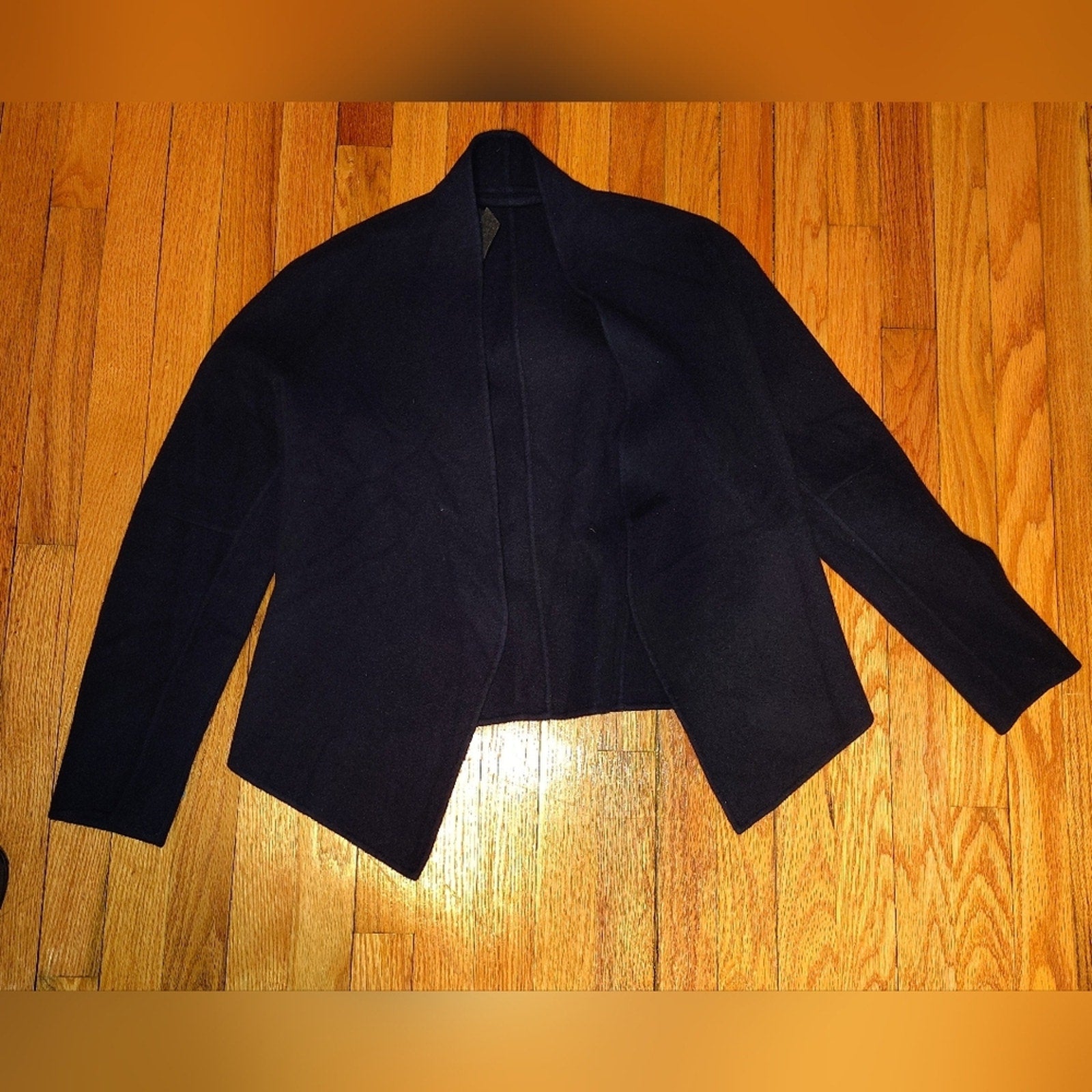 Vintage Donna Karan Navy Cashmere Jacket Sz M