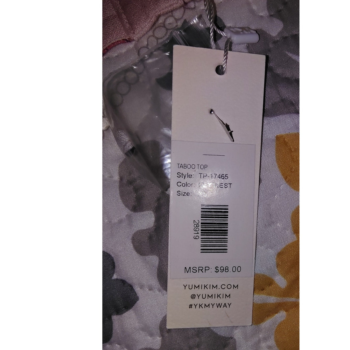 Yumi Kim NWT Cropped Floral Halter SZ XS