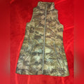 Camo Longline Down Puffer Vest Sz L