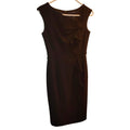 White House Black Market, Black glittered asymmetrical ruffle detail dress SZ 0