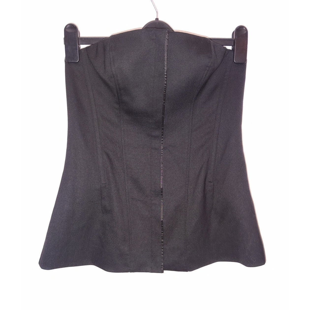 Theory Black Tuxedo Bustier Top Sz 8