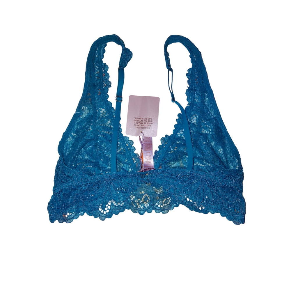 Fenty Teal Jeweled Lace Bra Sz M