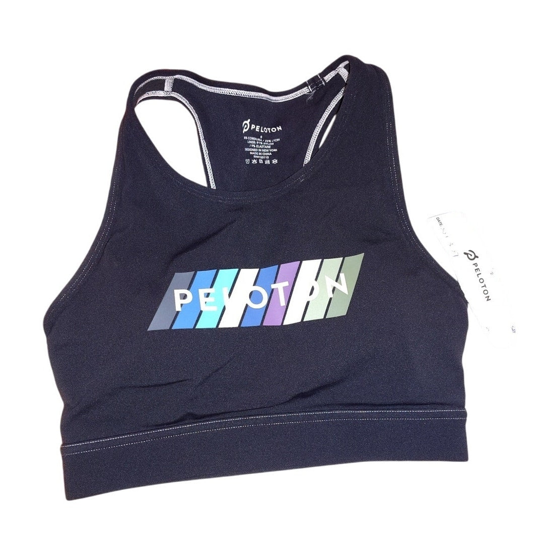 Peloton Logo Sports Bra Sz S