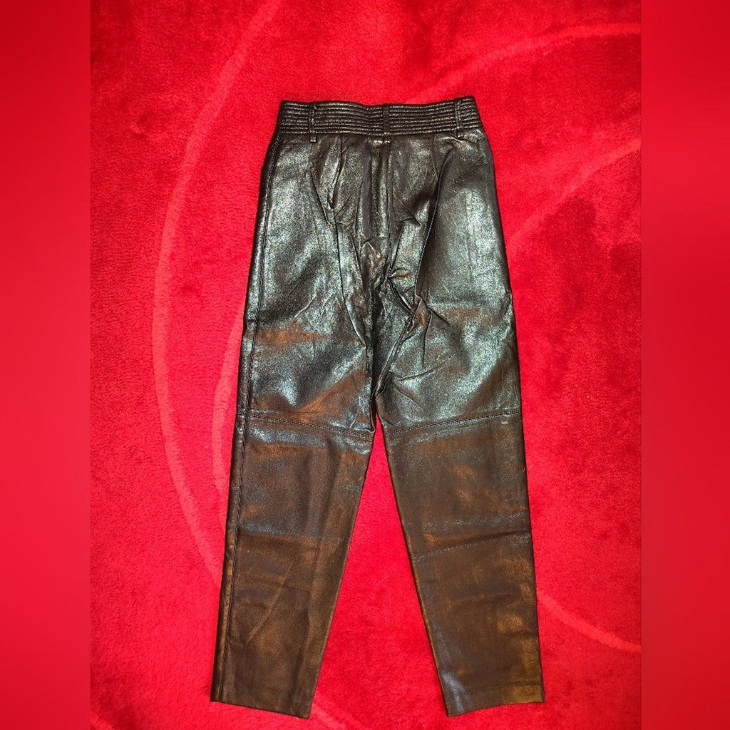 Wilfred Vegan Leather Straight Leg Pants SZ 2