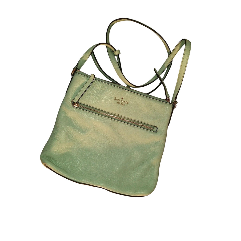 Kate Spade Soft Pebble leather Crossbody in Mint