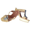 Donald Pliner New Ivree jeweled cork heels sz 9