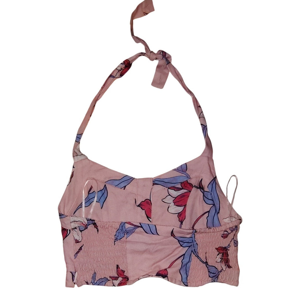 Yumi Kim NWT Cropped Floral Halter SZ XS