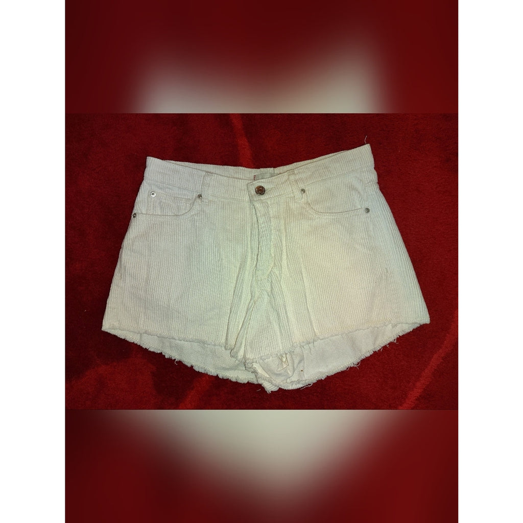BDG Cream Corduroy High-Rise Jean Shorts Sz 29