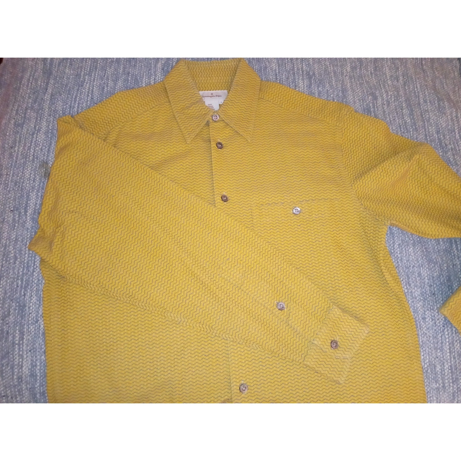 Vintage Men's Zenga Oversize dress Shirt Sz S